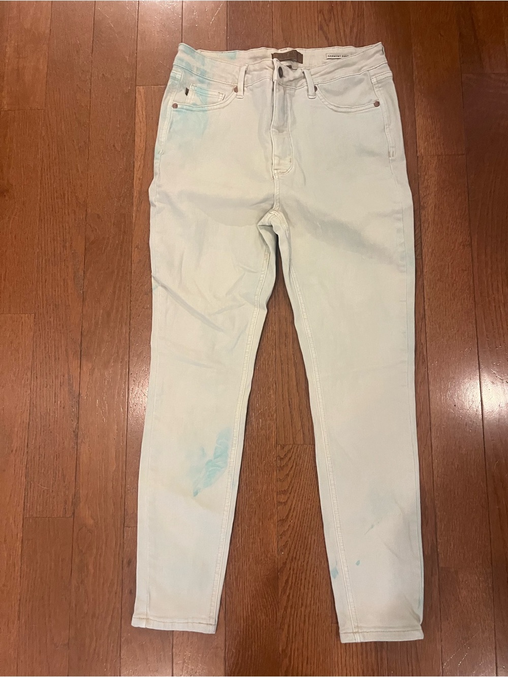 Women Judy Blue High Rise Skinny Jeans in light blue,Blue garment Dyed, size 13